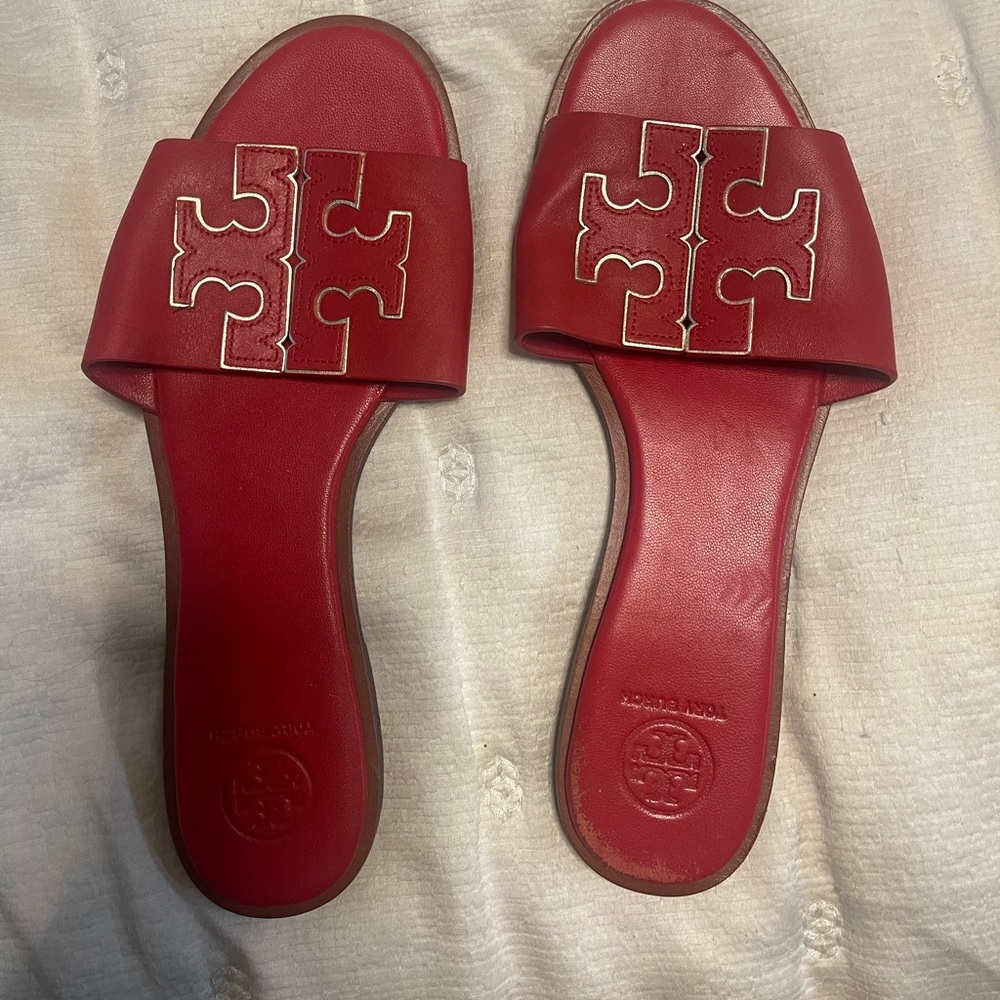 Tory Burch red sandals